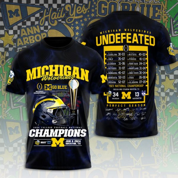 Michigan Wolverines Football 3D Apparel - ANHNV 3607