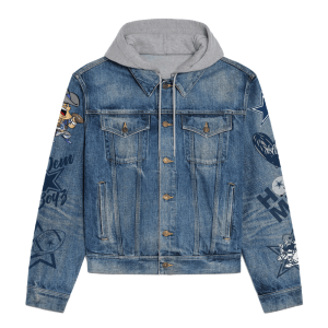 Dallas Cowboys Women's Denim Hood Jacket - ANHNV 3634