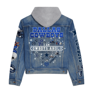 Dallas Cowboys Women's Denim Hood Jacket - ANHNV 3635