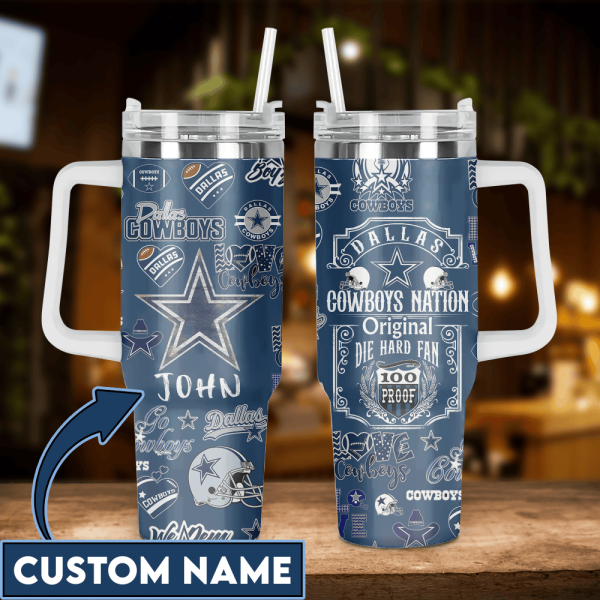 Personalized Dallas Cowboys 40oz Stanley Tumbler - ANHNV 3637