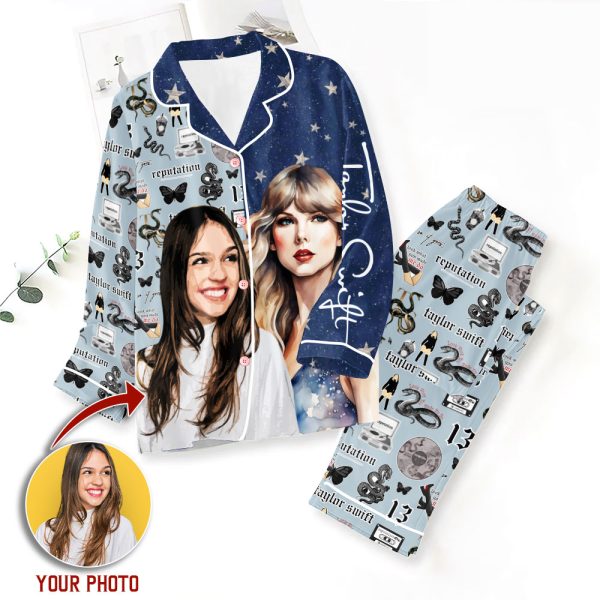 Personalized Taylor Swift Button Down Pajamas Set – ANHNV 3708