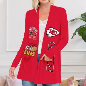 Kansas City Chiefs Women’s Patch Pocket Cardigan – ANHNV 3732