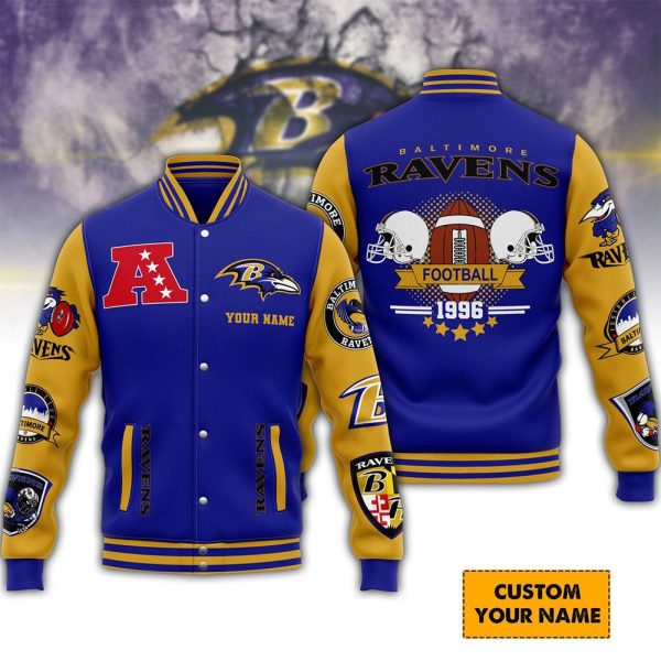 Personalized Baltimore Ravens Varsity Jacket - TANTN 4287