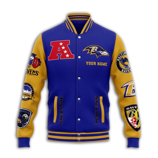 Personalized Baltimore Ravens Varsity Jacket - TANTN 4287