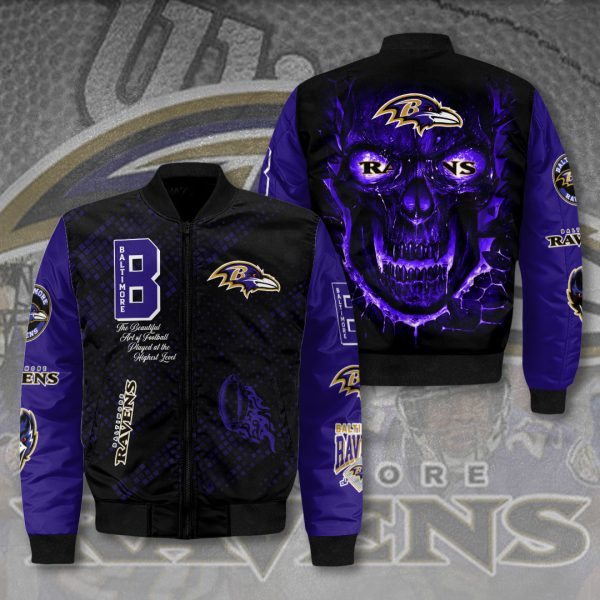 Baltimore Ravens 3D Bomber Jacket - VANDH 2323