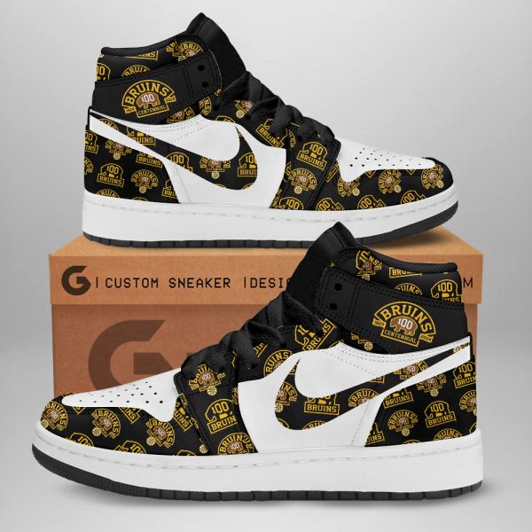 Boston Bruins AJ 1 Sneaker - TANTN 4339