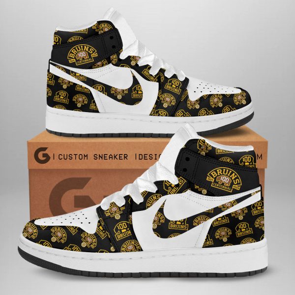 Boston Bruins AJ 1 Sneaker - TANTN 4339