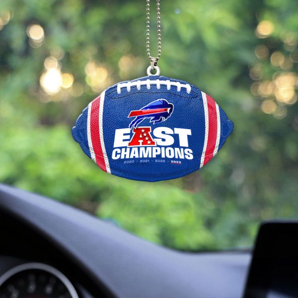 Buffalo Bills Custom Shape 2-sided Acrylic Car Ornament – MAITM 5451