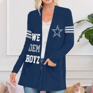 Dallas Cowboys Women’s Patch Pocket Cardigan – VANDH 2186