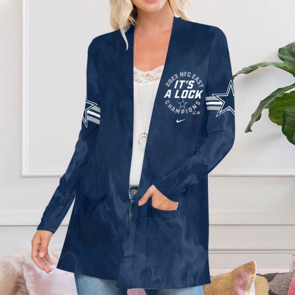 Dallas Cowboys Women’s Patch Pocket Cardigan – VANDH 2190