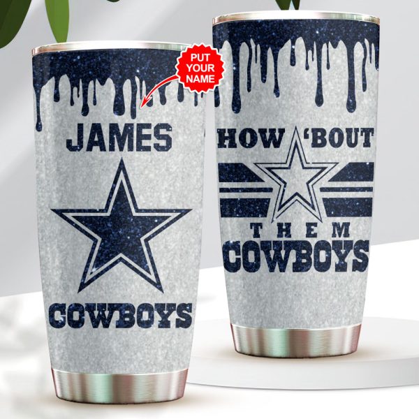 Personalized Dallas Cowboys Tumbler Cup - VANDH 2235