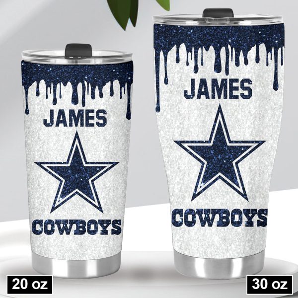 Personalized Dallas Cowboys Tumbler Cup - VANDH 2235