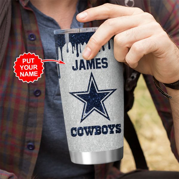 Personalized Dallas Cowboys Tumbler Cup - VANDH 2235