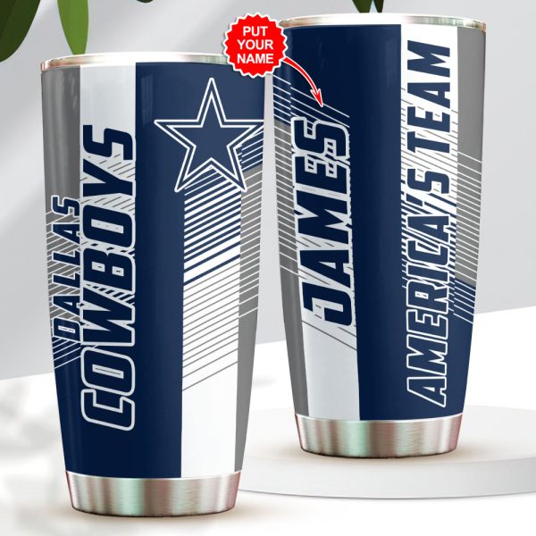 Personalized Dallas Cowboys Tumbler Cup - VANDH 2236