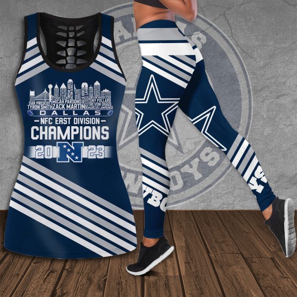 Dallas Cowboys Hollow Tank Top Leggings - HOATT 4215