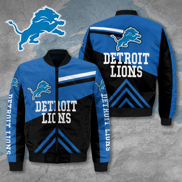 Detroit Lions 3D Bomber Jacket - VANDH 2147