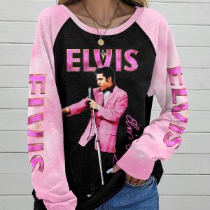 Elvis Presley Round Neck Raglan Sleeve Sweatshirt – MAITM 5370