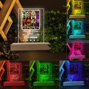 Ghost Band Led Light with Wooden Base (7 Colors) - TANTN 4324