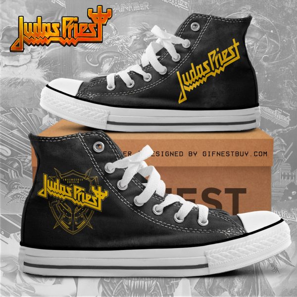 Judas Priest High Top Canvas Shoes - NGHIAVT 1274