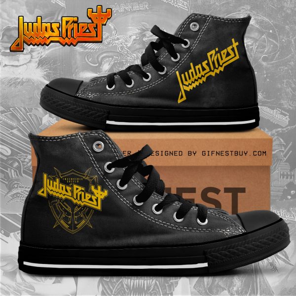 Judas Priest High Top Canvas Shoes - NGHIAVT 1274