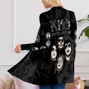 Kiss Band Women’s Patch Pocket Cardigan – HOATT 4234