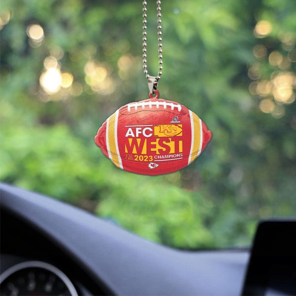 Kansas City Chiefs Custom shape 1-sided Acrylic Car Ornament - HOATT 4126