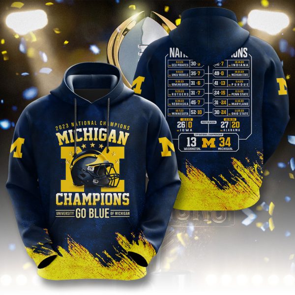 Michigan Wolverines Football 3D Apparel - NGHIAVT 1334