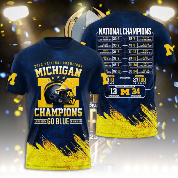 Michigan Wolverines Football 3D Apparel - NGHIAVT 1334