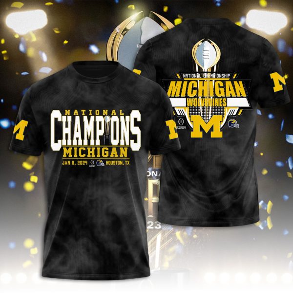 Michigan Wolverines Football 3D Apparel - NGHIAVT 1339