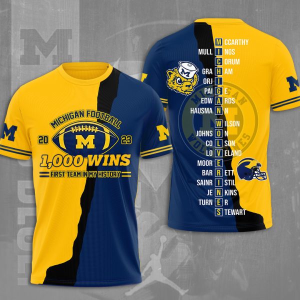 Michigan Wolverines Football 3D Apparel - NGHIAVT 1336