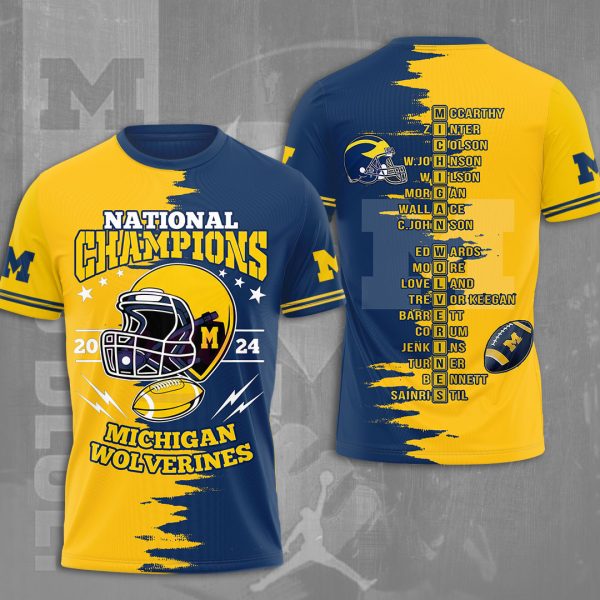 Michigan Wolverines Football 3D Apparel - NGHIAVT 1338