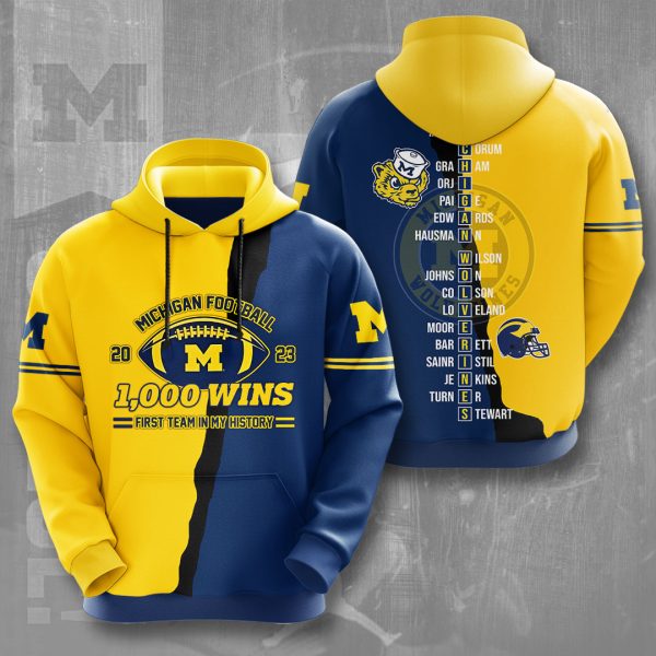 Michigan Wolverines Football 3D Apparel - NGHIAVT 1336