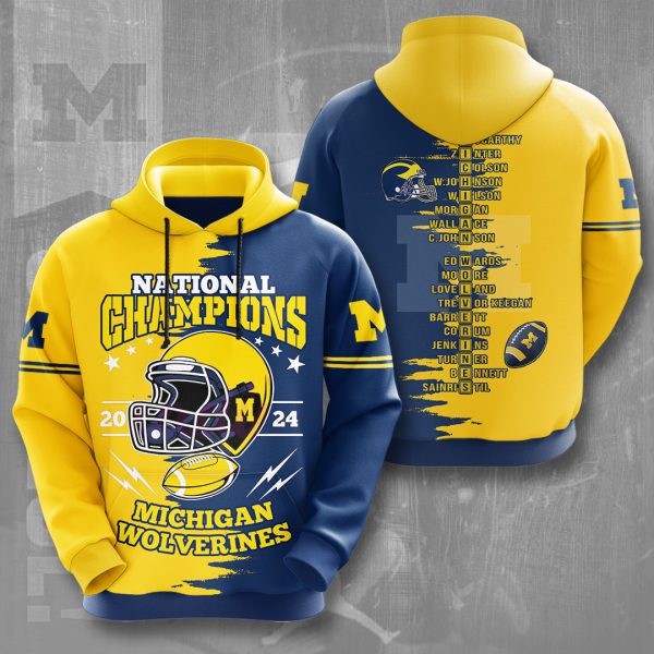 Michigan Wolverines Football 3D Apparel - NGHIAVT 1338