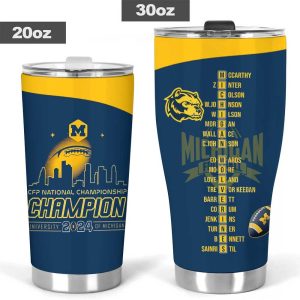 Michigan Wolverines Football Tumbler Cup - NGHIAVT 1335