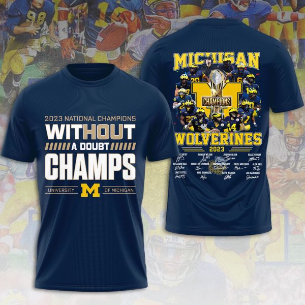 Michigan Wolverines Football 3D Apparel - VANDH 2199