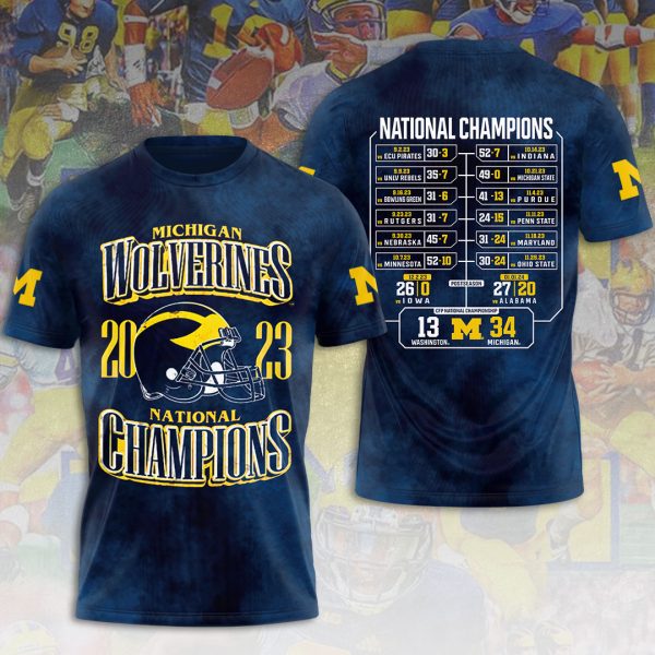 Michigan Wolverines Football 3D Apparel - VANDH 2201