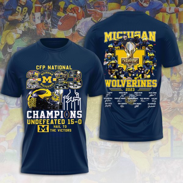 Michigan Wolverines Football 3D Apparel - VANDH 2203