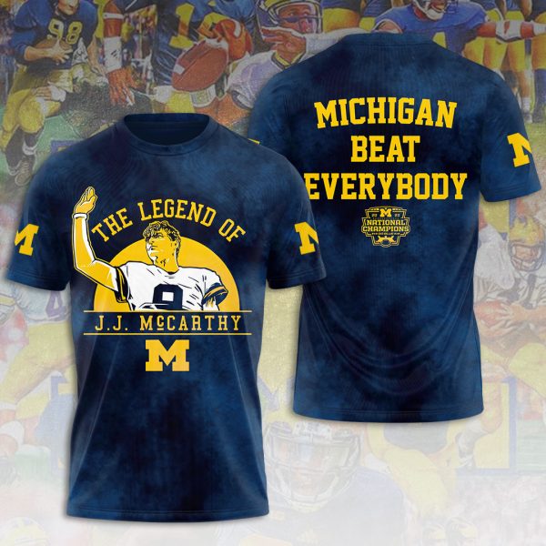 Michigan Wolverines Football 3D Apparel - VANDH 2220