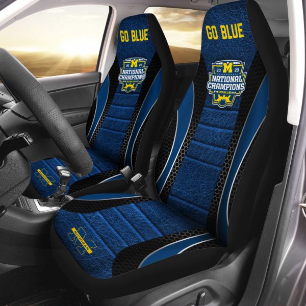 Michigan Wolverines Football 2PCS Car Seat Cover - MAITM 5581