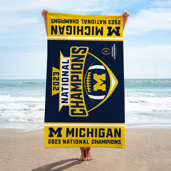 Michigan Wolverines Football Rectangle Beach Towel - MAITM 5430