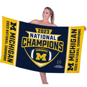 Michigan Wolverines Football Rectangle Beach Towel - MAITM 5430