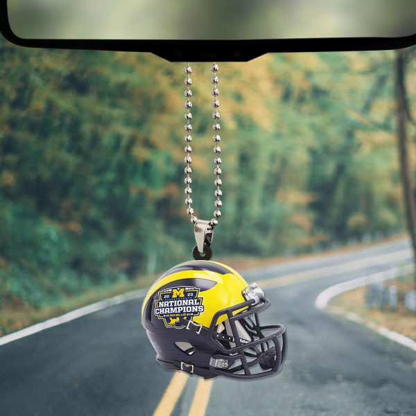 Michigan Wolverines Football Custom shape 1-sided Acrylic Car Ornament - TANTN 4102