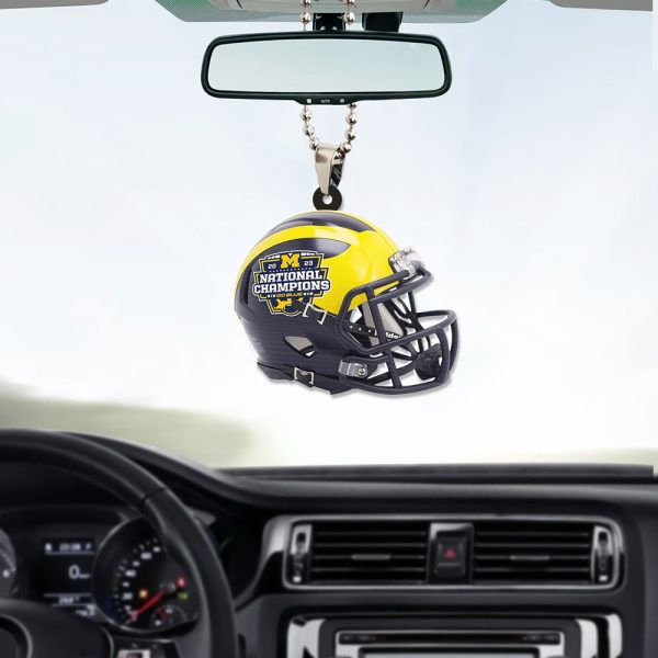 Michigan Wolverines Football Custom shape 1-sided Acrylic Car Ornament - TANTN 4102