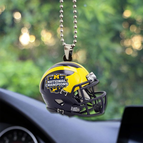 Michigan Wolverines Football Custom shape 1-sided Acrylic Car Ornament - TANTN 4102