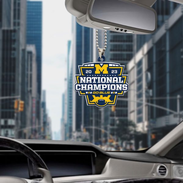 Michigan Wolverines Football Custom shape 1-sided Acrylic Car Ornament - MAITM 5406