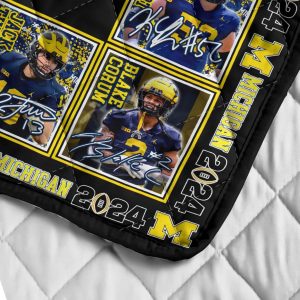 Michigan Wolverines Football Quilt Blanket - VANDH 2250