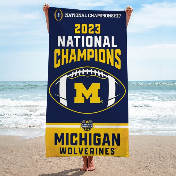 Michigan Wolverines Football Rectangle Beach Towel - MAITM 5460