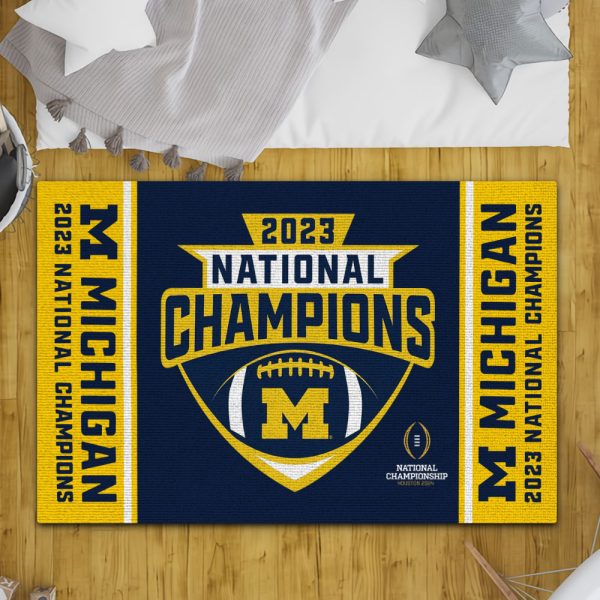 Michigan Wolverines Football Rubber Base Doormat - MAITM 5489.1