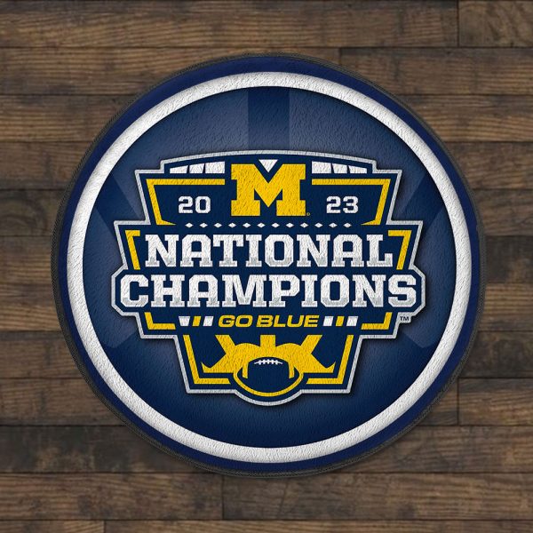 Michigan Wolverines Football Foldable Round Rug - MAITM 5547