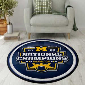 Michigan Wolverines Football Foldable Round Rug - MAITM 5547